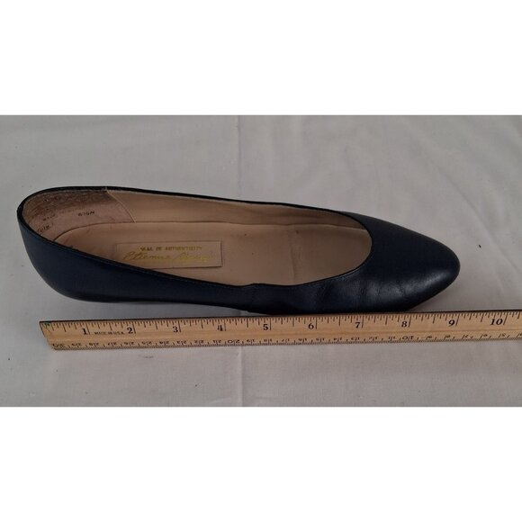 Etienne Aigner Women's Shoes Size 6.5 M Leather Navy Blue Flat Slip-On Casual - Picture 10 of 14